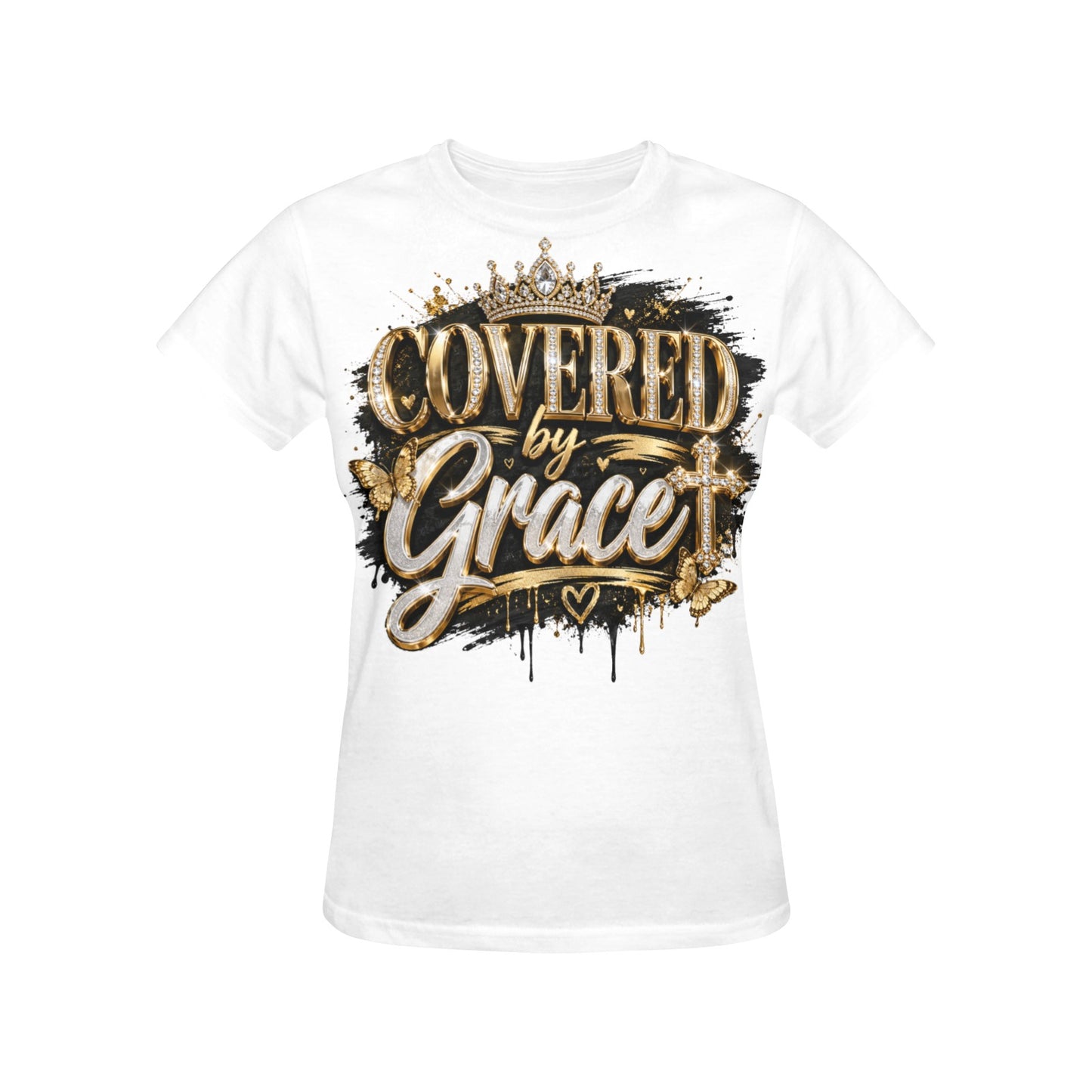 Bling Tees Women's All Over Print Crew Neck T-Shirt (Model T40-2)