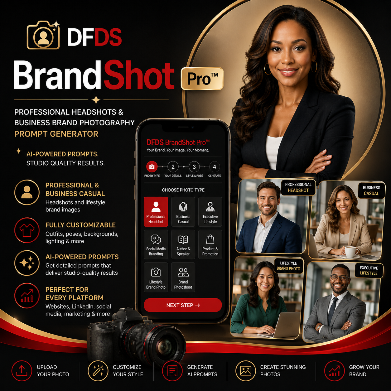 DFDS BrandShot Pro™ Prompt Generator App