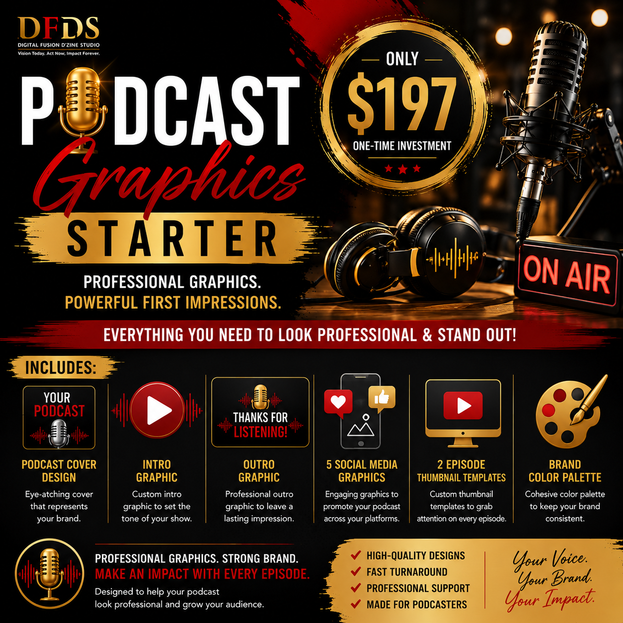 Podcast Graphics Starter