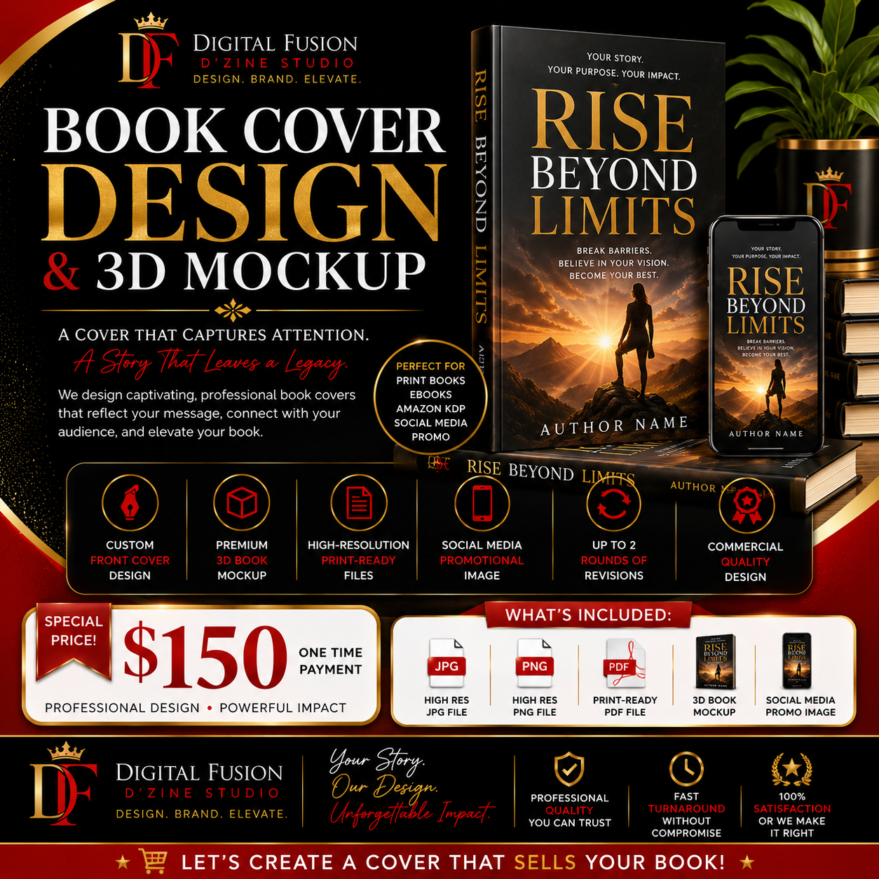 DFDS Custom Book Cover And Product Mockup