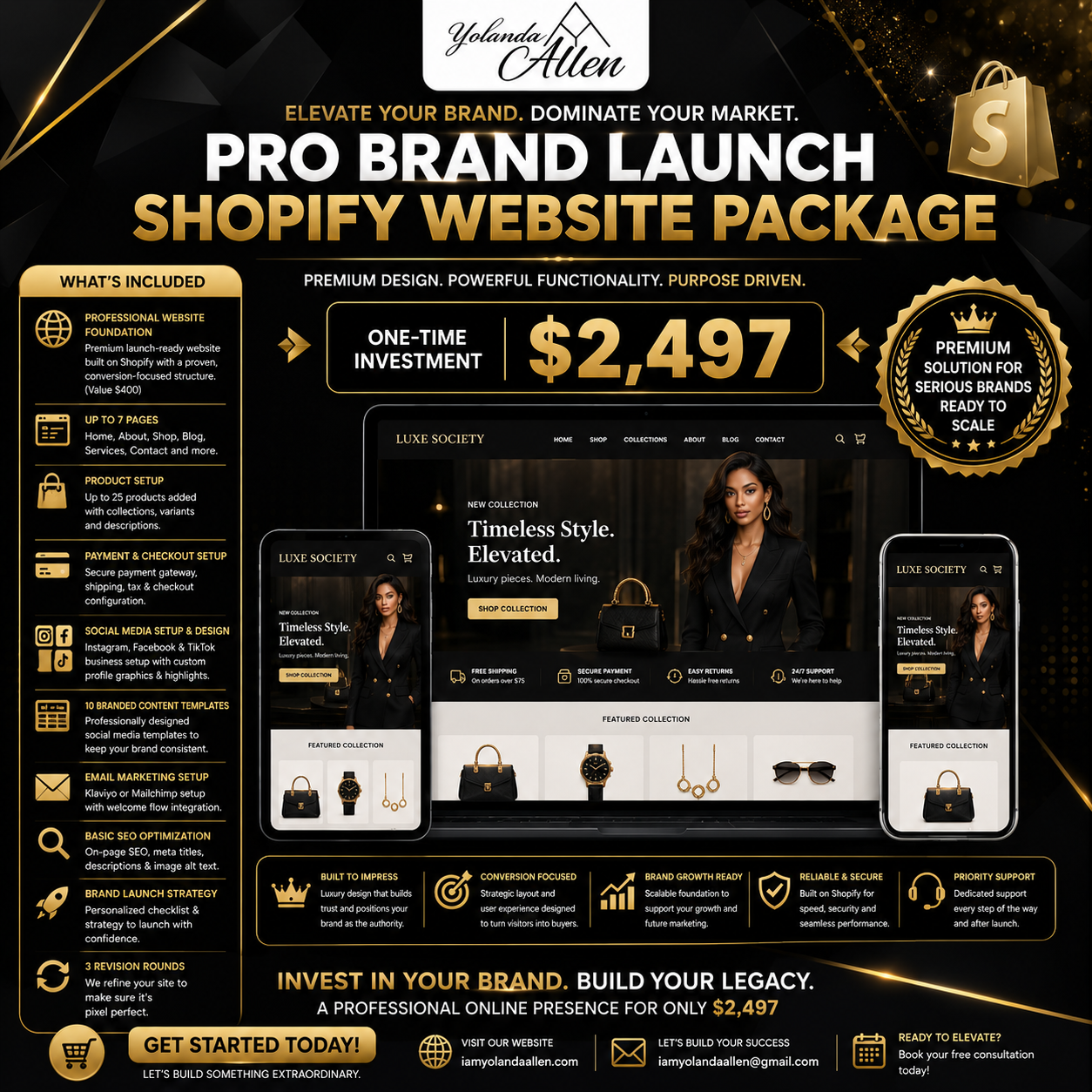 Luxury Shopify Website Design Package