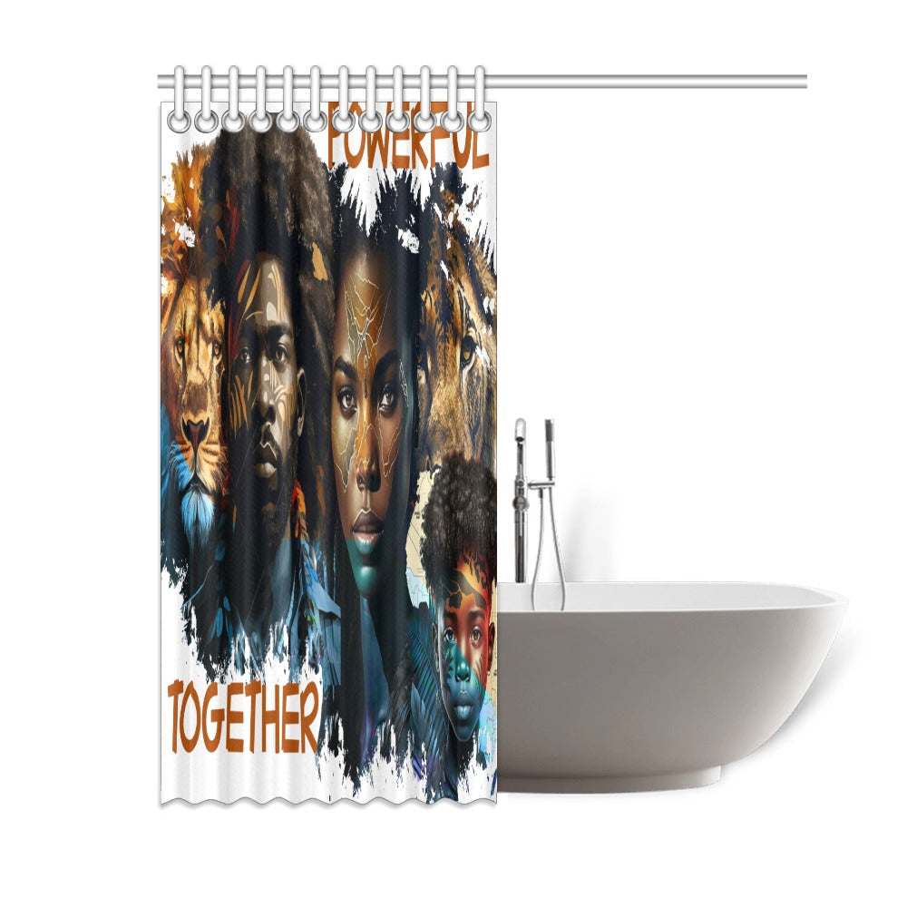 Black Legends Shower Curtain 60"x72"
