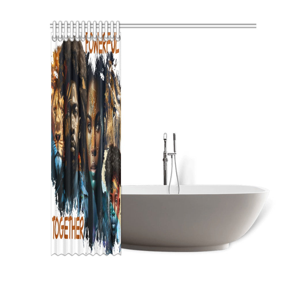 Black Legends Shower Curtain 60"x72"