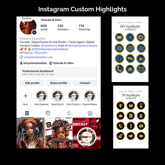 Elegant Instagram Highlight Covers