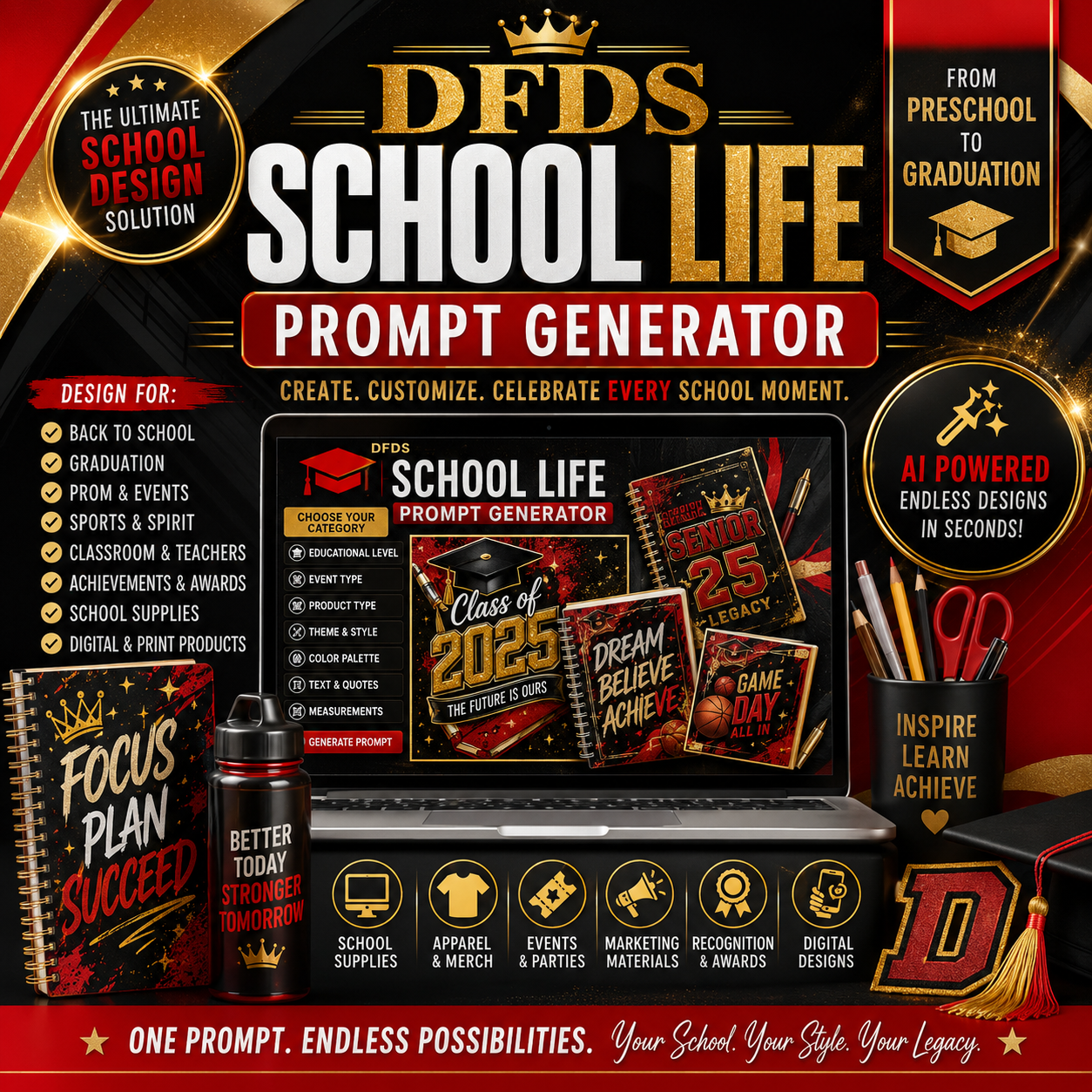 DFDS School Life™ Prompt Generator