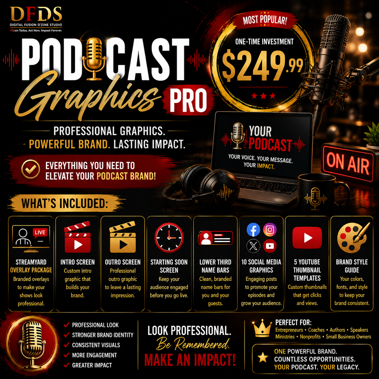 Podcast Graphics Pro