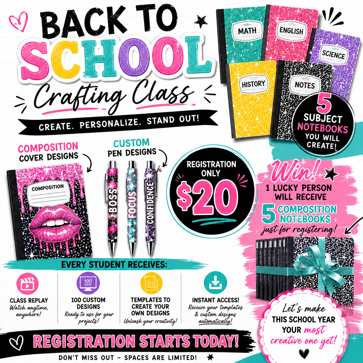 Back to School Crafting Class