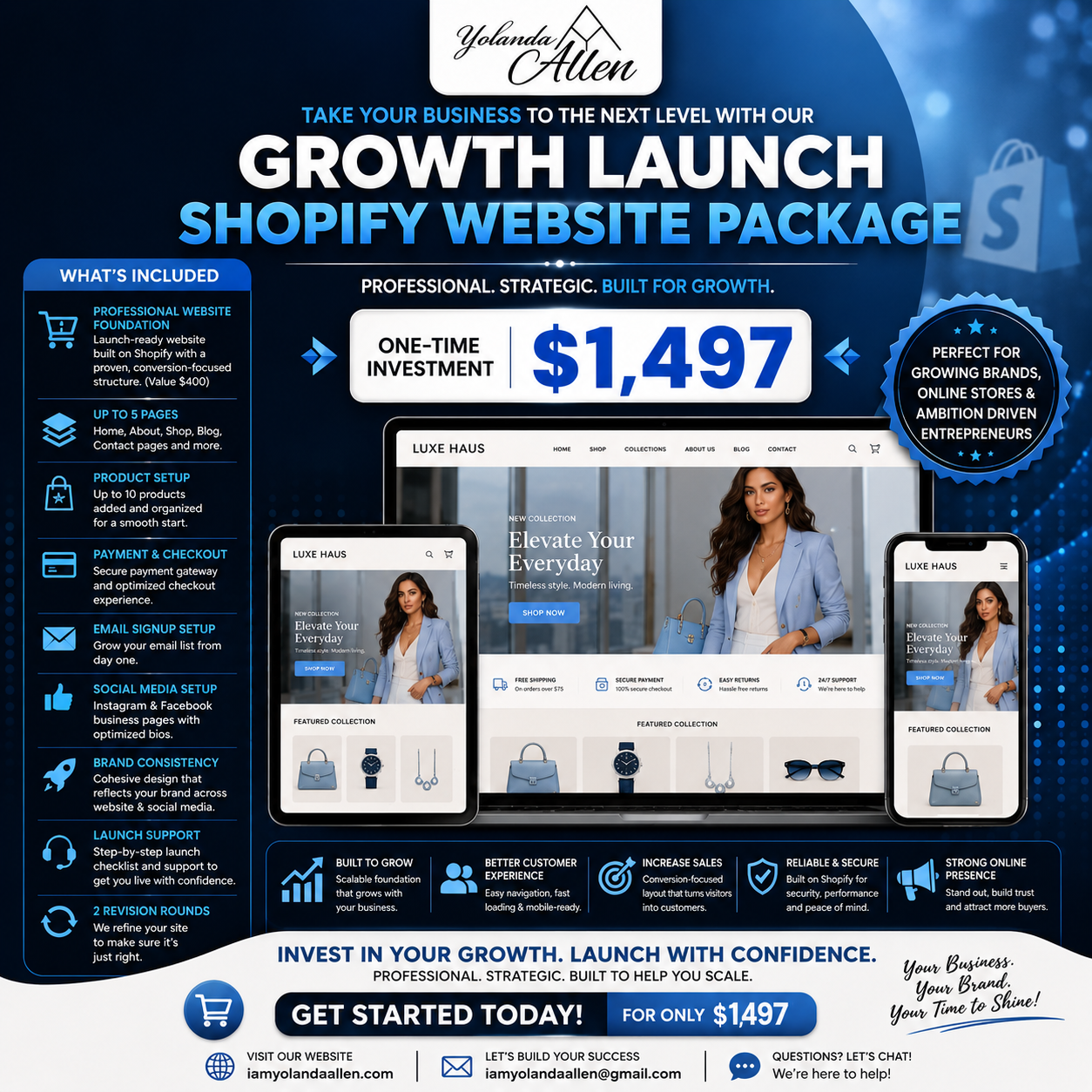 Growth Launch Shopify Website Package