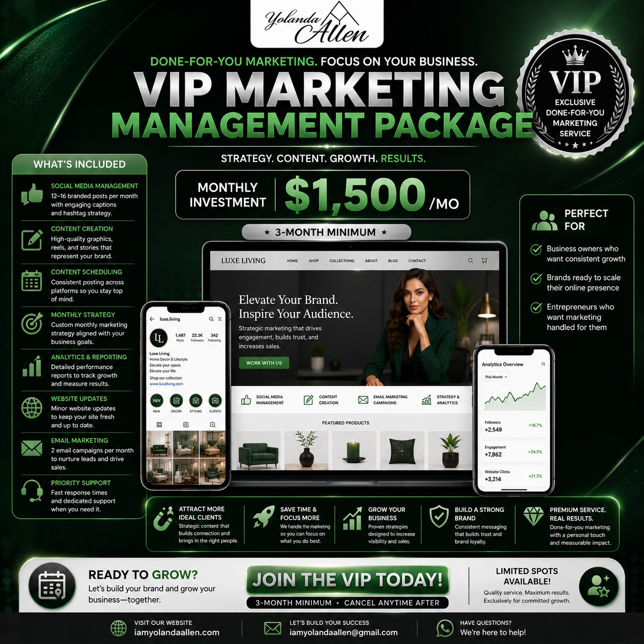 VIP Marketing Management Package