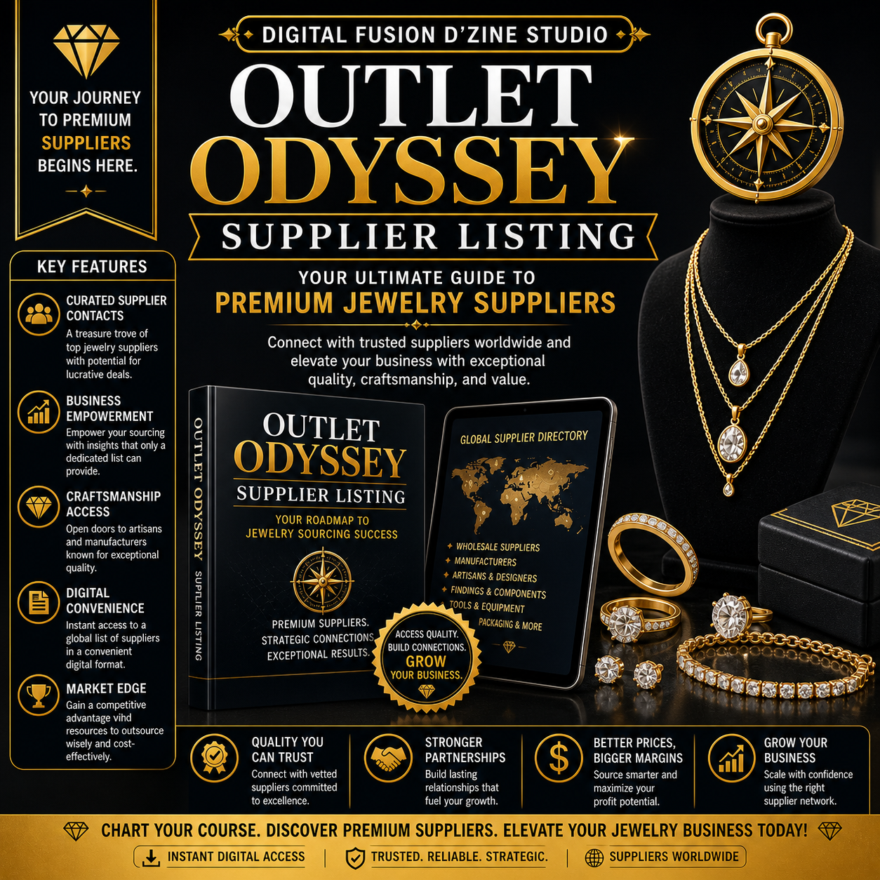 Outlet Odyssey Supplier List for Jewelry