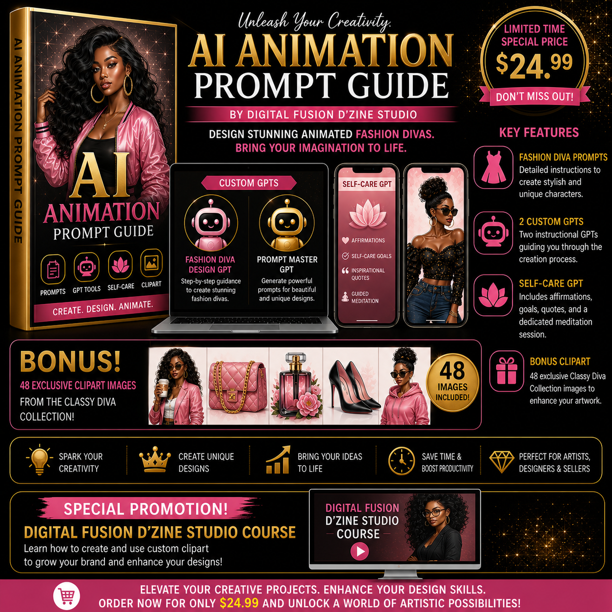 AI Animation Prompt Guide - Fashion Divas
