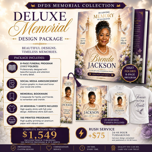 Deluxe Memorial Design Package