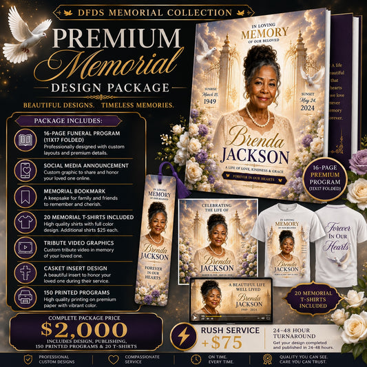 Premium Memorial Design Package