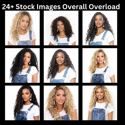 24+ Stylish Women in Denim Overalls Stock Images