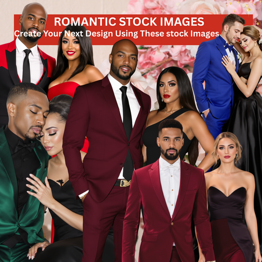 Elegant Romantic Couple Stock Images