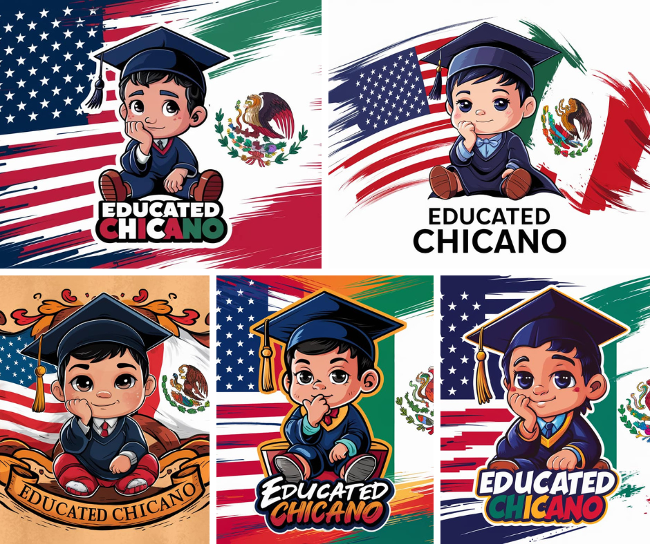 Educated Chicano" Digital Clipart Collection