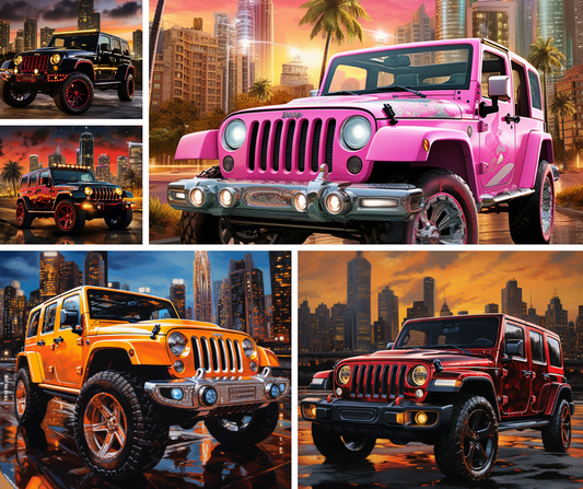 Vibrant Jeep Clipart Collection