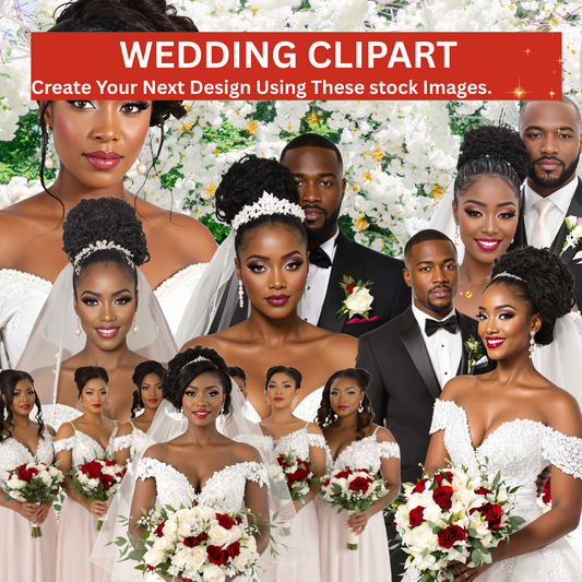 20 Elegant Wedding Clipart Pack – High-Resolution Bride & Groom PNG Images