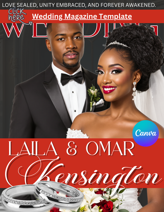 Customizable Canva Wedding Magazine Template – Elegant, Editable, PLR License Included